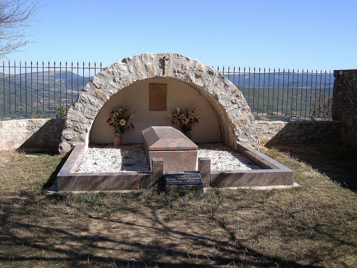 Grave of Abbe Sauniere at Rennes-le-Chateau on Grail mystery tour